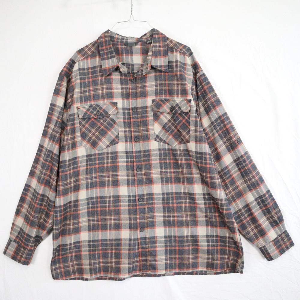 Royal Robbins Shirt Mens 2XL XXL Contemporary Fit Flap Pocket Button Long Sleeve